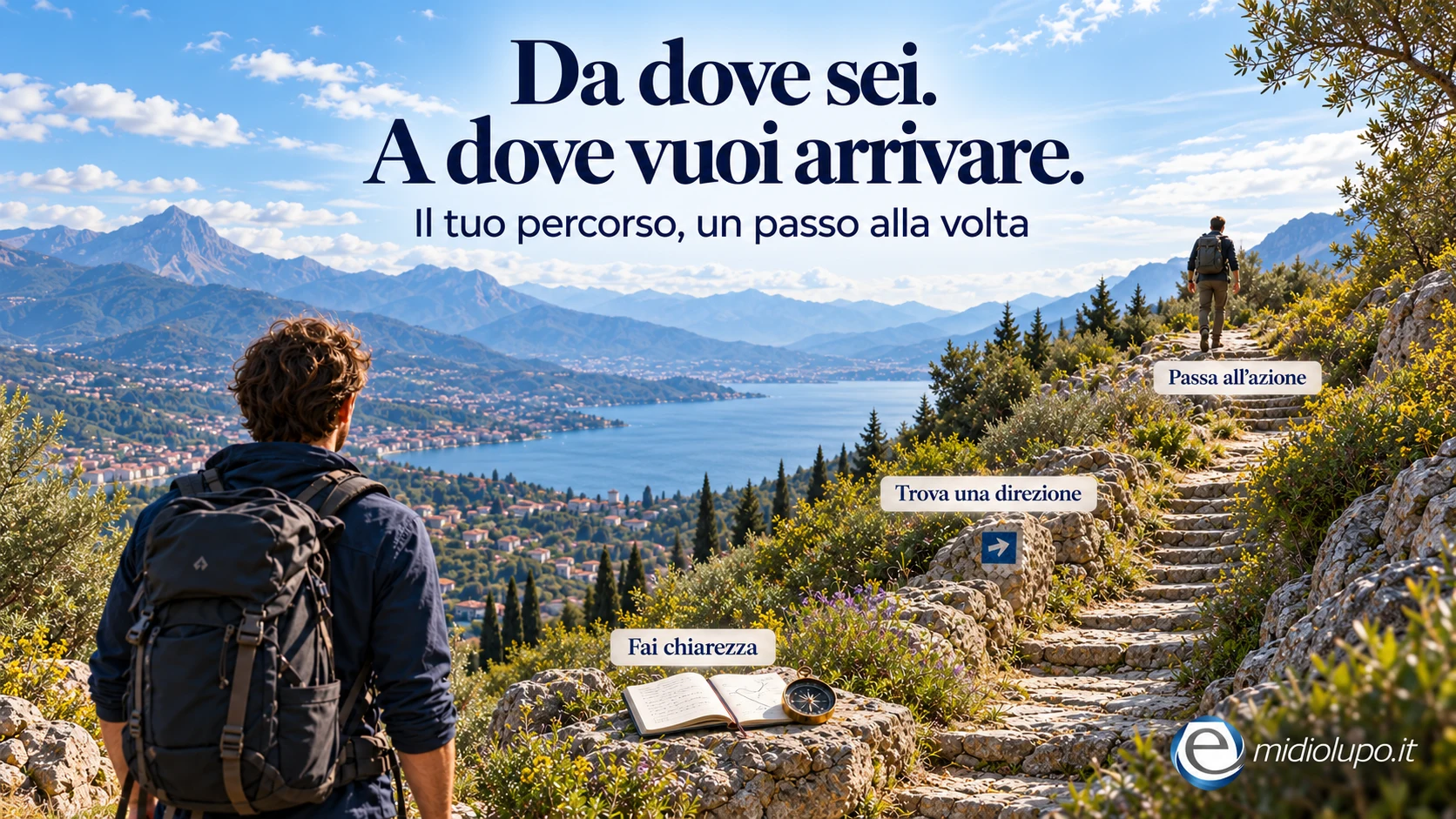 Un sentiero verso la montagna: fai chiarezza, trova una direzione e passa all’azione con il Personal AI Coach